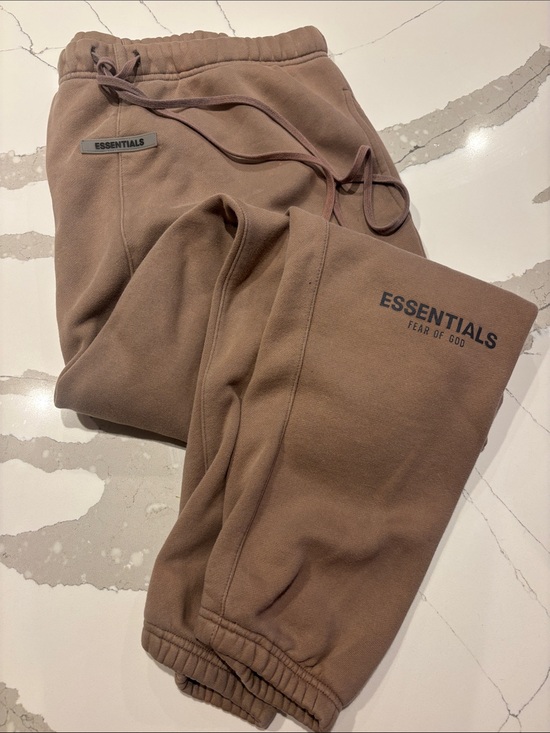 Essentials Other - Essentials Fear of God Brown Sweatpants, Size XL